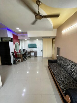 Living Room in 2.5 BHK Apartment at Ramchandra Nivas, Kopar Khairane – for Rent