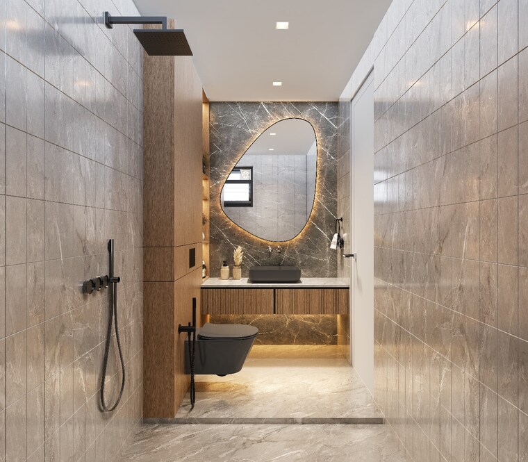 Bathroom, gera-isle-royale 3.5 Bedroom 2075 Sq.Ft. Apartment In Bavdhan Pune 9200906