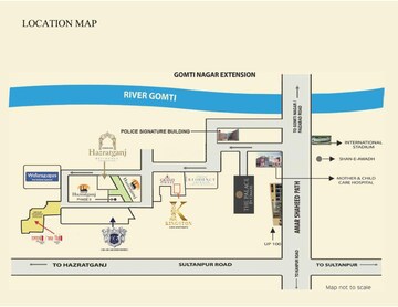 Floor Plan in 4 BHK Apartment at Gomti Nagar – for Sale