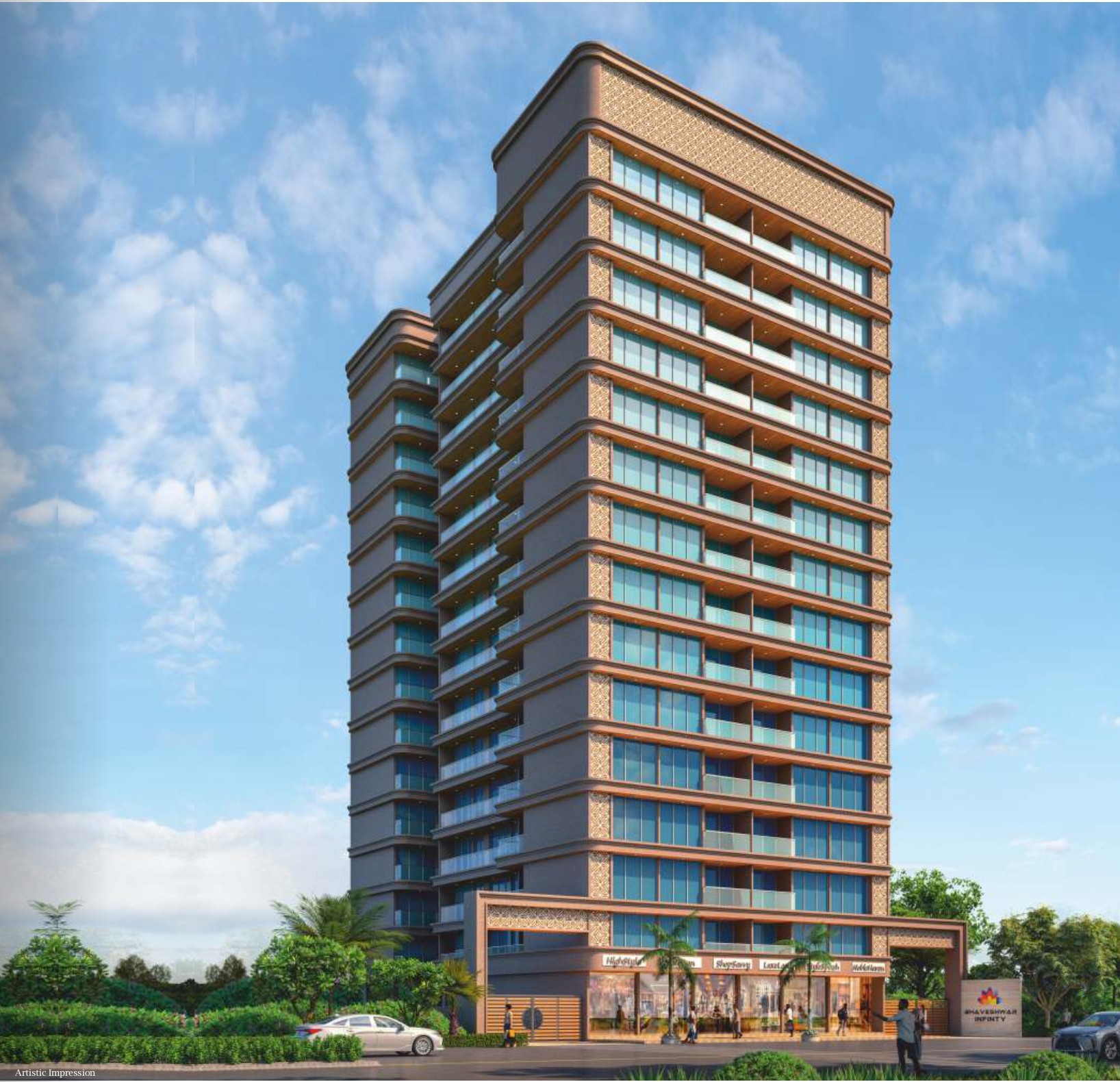 2 BHK 1285 Sq.Ft. Apartment in Bhaveshwar Infinity