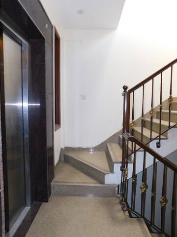 Staircase in 3 BHK Builder Floor at Shivalik Colony – for Rent