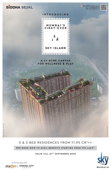Master Plan in 1 BHK Apartment at Siddha Sky, Wadala – for Sale