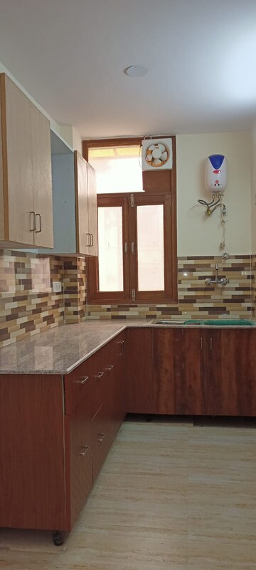 Kitchen in 2 BHK Builder Floor at Chattarpur – for Rent
