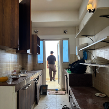 Kitchen in 3.5 BHK Apartment at Mahagun Moderne, Sector 78 – for Rent