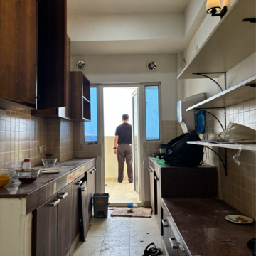 Kitchen in 3.5 BHK Apartment at Mahagun Moderne, Sector 78 – for Rent