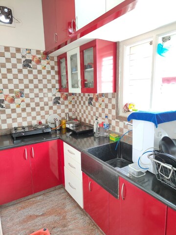 Kitchen in 1 BHK Builder Floor at Vijay Towers HSR Layout, Hsr Layout – for Rent
