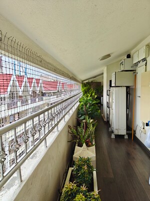 Balcony in 3 BHK Apartment at Raheja Residency, Koramangala – for Rent