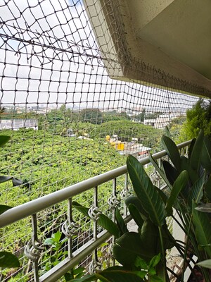 Balcony in 3 BHK Apartment at Raheja Residency, Koramangala – for Rent