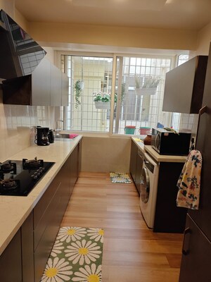 Kitchen in 3 BHK Apartment at Raheja Residency, Koramangala – for Rent