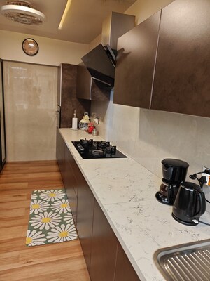 Kitchen in 3 BHK Apartment at Raheja Residency, Koramangala – for Rent