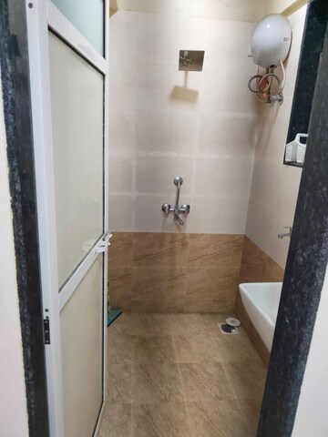 Bathroom in 1 BHK Apartment at Dindoshi Onkar CHS, Malad East – for Rent