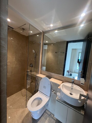 Bathroom in 2 BHK Apartment at Hiranandani Powai Park, Powai – for Rent