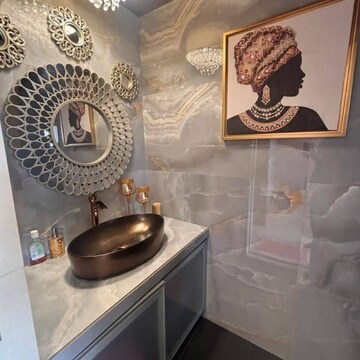 Bathroom in 1 BHK Apartment at Sun Villa Malad West, Dindoshi – for Rent