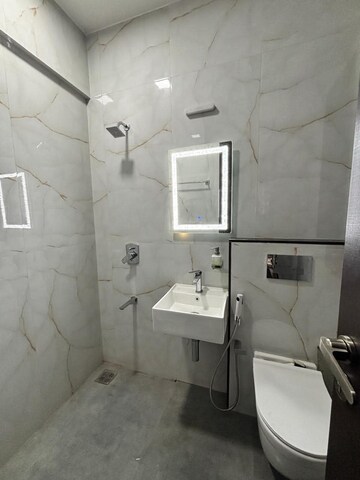 Bathroom in 3 BHK Apartment at Sheth Vasant Lawns, Laxmi Nagar – for Rent