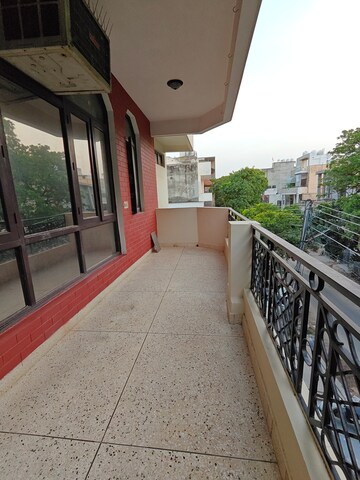 Balcony in 3 BHK Builder Floor at Ansal Sushant Apartments, Sushant Lok I – for Rent