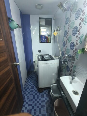 Bathroom in 2 BHK Apartment at Siddhi Height, Nerul – for Rent