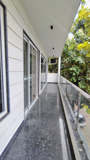 Balcony in 3 BHK Builder Floor at Sushant Lok 3, Sector 57 – for Rent