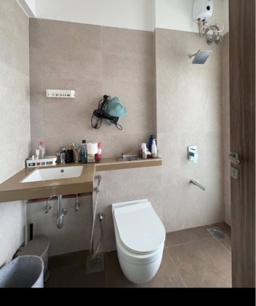 Bathroom in 2 BHK Apartment at Saket CHS Malad East, Laxman Nagar – for Rent