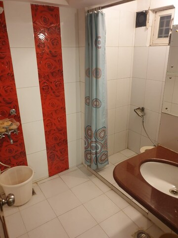 Bathroom in 3 BHK Apartment at Vasant Kunj – for Rent