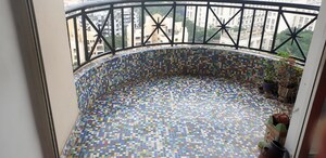 Balcony in 2 BHK Apartment at Hiranandani Gardens Lake Castle, Powai – for Rent