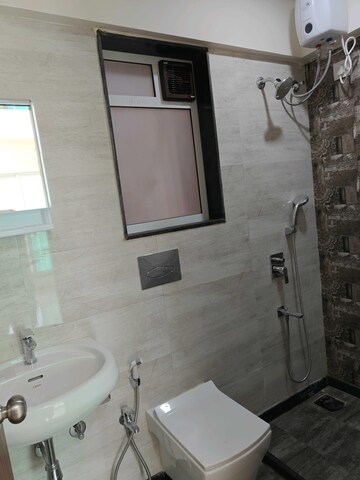 Bathroom in 2 BHK Apartment at Keytech Jiten CHS, Andheri West – for Rent