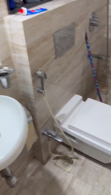 Bathroom in 1 BHK Apartment at Sheth Vasant Oasis, Andheri East – for Rent
