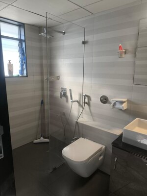 Bathroom in 3 BHK Apartment at Paranjape Crystal Garden, Baner – for Rent