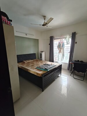 Bedroom in 2 BHK Apartment at Kumar Girija Shankar Vihar, Karve Nagar – for Rent