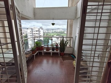 Balcony in 2 BHK Apartment at Kumar Girija Shankar Vihar, Karve Nagar – for Rent