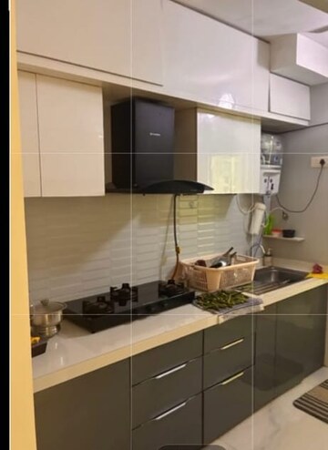 Kitchen in 3 BHK Apartment at Neelkanth Greens, Manpada – for Rent