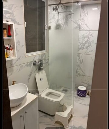 Bathroom in 3 BHK Apartment at Neelkanth Greens, Manpada – for Rent