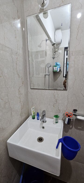 Bathroom in 1 BHK Apartment at Shubh Kamana CHS, Bhandup East – for Rent