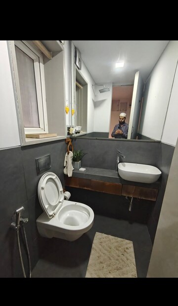 Bathroom in 2 BHK Apartment at Trishul CHS, Andheri West – for Rent
