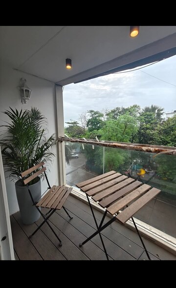 Balcony in 2 BHK Apartment at Trishul CHS, Andheri West – for Rent