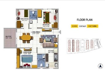 Master Plan in 2.5 BHK Apartment at Urbanrise On Cloud 33, Bachupally – for Sale