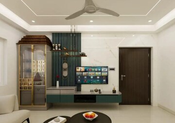 Living Room in 2 BHK Apartment at Rajapushpa Provincia, Narsingi – for Rent