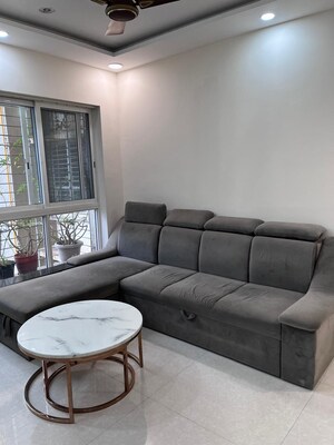 Living Room in 2 BHK Apartment at Lodha Amara, Kolshet Road – for Rent