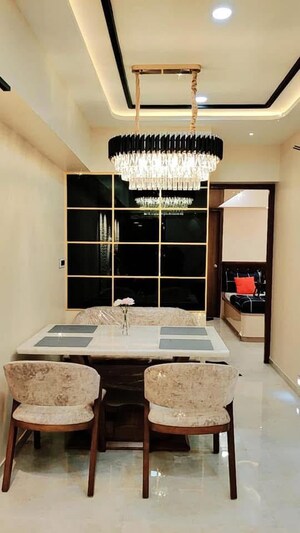 Living Room in 2 BHK Apartment at Lodha Amara, Kolshet Road – for Rent