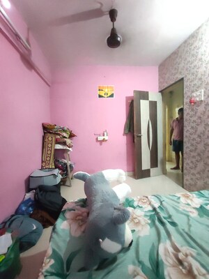 Living Room in 1 BHK Apartment at New Abhishek Chs, Kalwa – for Sale