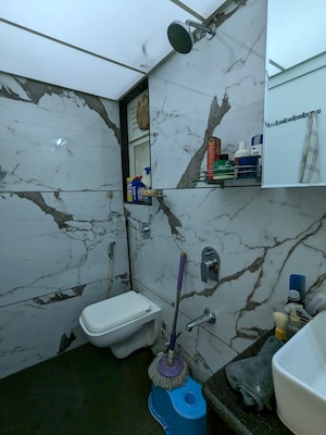 Attached Bathroom in 3 BHK Apartment at Gurukrupa Marina Enclave, Malad West – for Sale