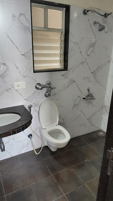 Bathroom in 2 BHK Apartment at Nyati Equatorial II, Bavdhan – for Rent