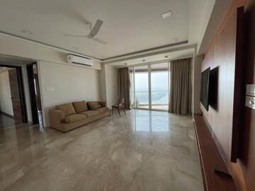 Living Room in 4 BHK Apartment at Bayview Terraces, Prabhadevi – for Rent