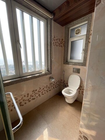 Bathroom in 4 BHK Apartment at Bayview Terraces, Prabhadevi – for Rent