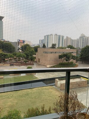 Balcony in 3.5 BHK Apartment at Unitech Uniworld Gardens, Sector 47 – for Rent