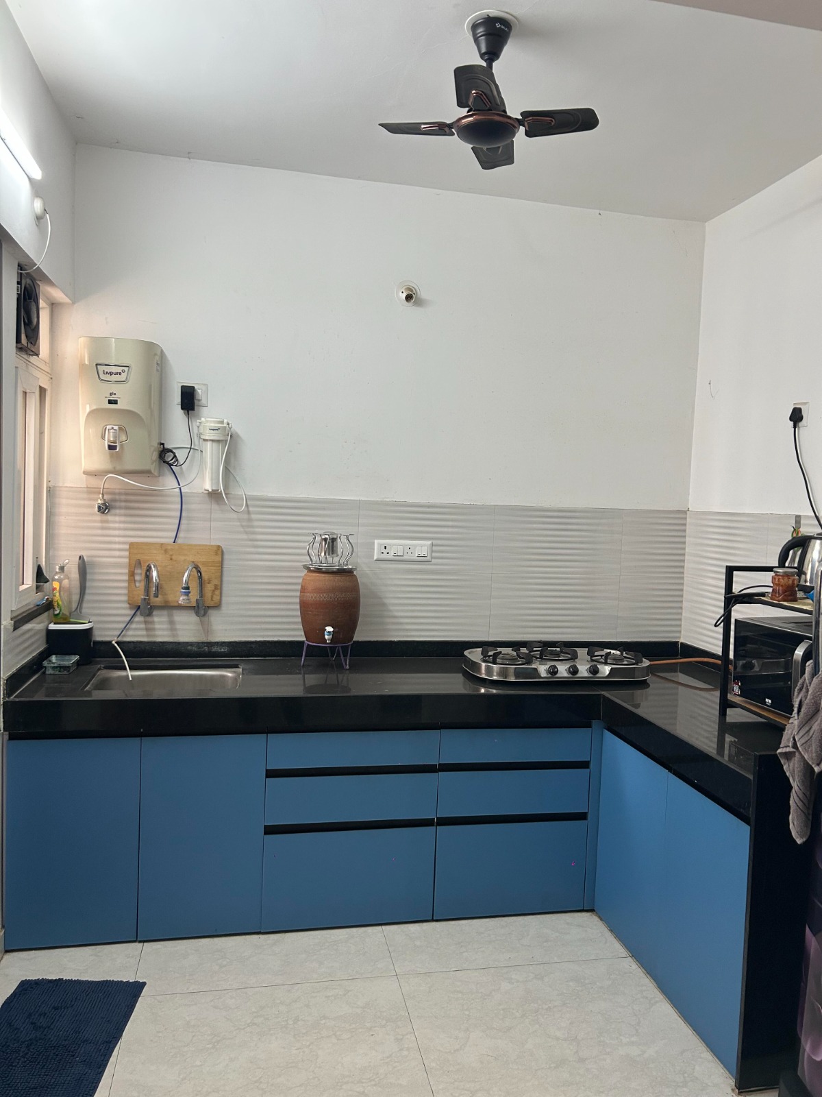 Kitchen in 1 BHK Apartment at Majestique Towers, Kharadi – for Rent