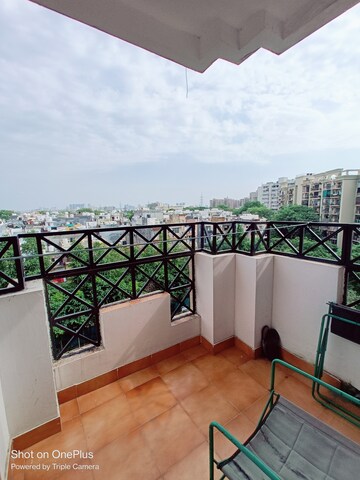 Balcony in 2 BHK Apartment at Ansal Sushant Apartments, Sushant Lok I – for Rent