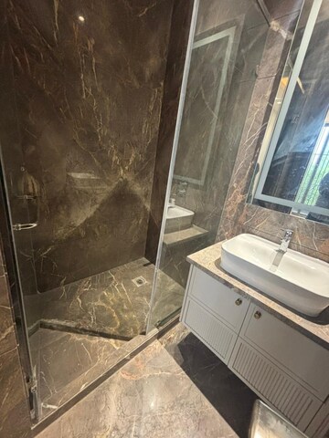 Bathroom in 4 BHK Builder Floor at East Of Kailash – for Rent