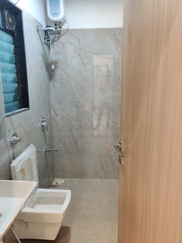 Bathroom in 1 BHK Apartment at Oxford Navrang Crystal, Goregaon West – for Rent