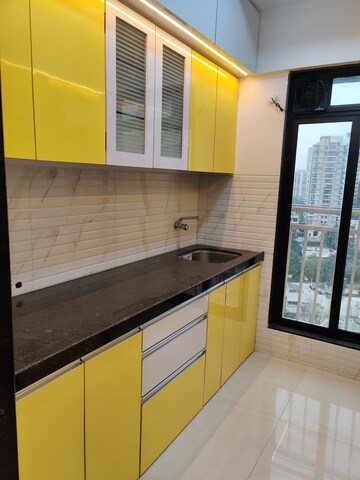 Kitchen in 1 BHK Apartment at Oxford Navrang Crystal, Goregaon West – for Rent