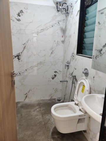 Bathroom in 1 BHK Apartment at Oxford Navrang Crystal, Goregaon West – for Rent